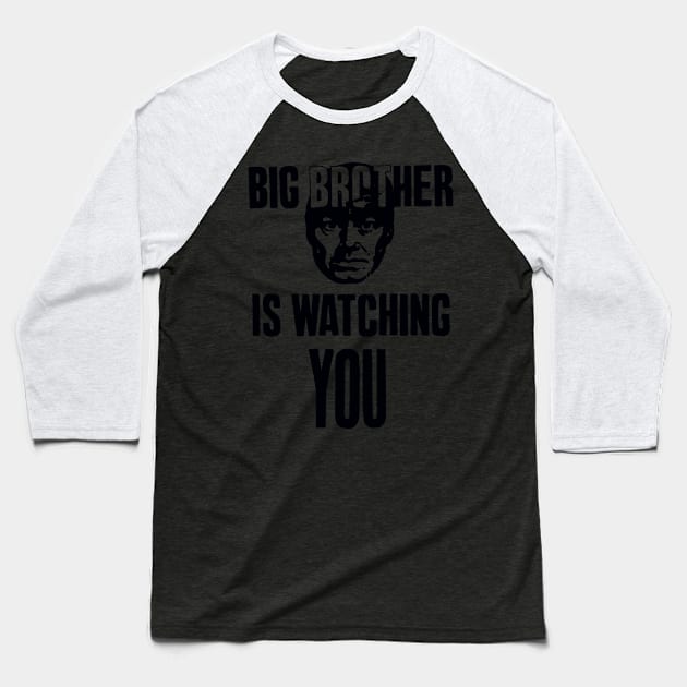 Big Brother Is Watching You Baseball T-Shirt by Flickering_egg